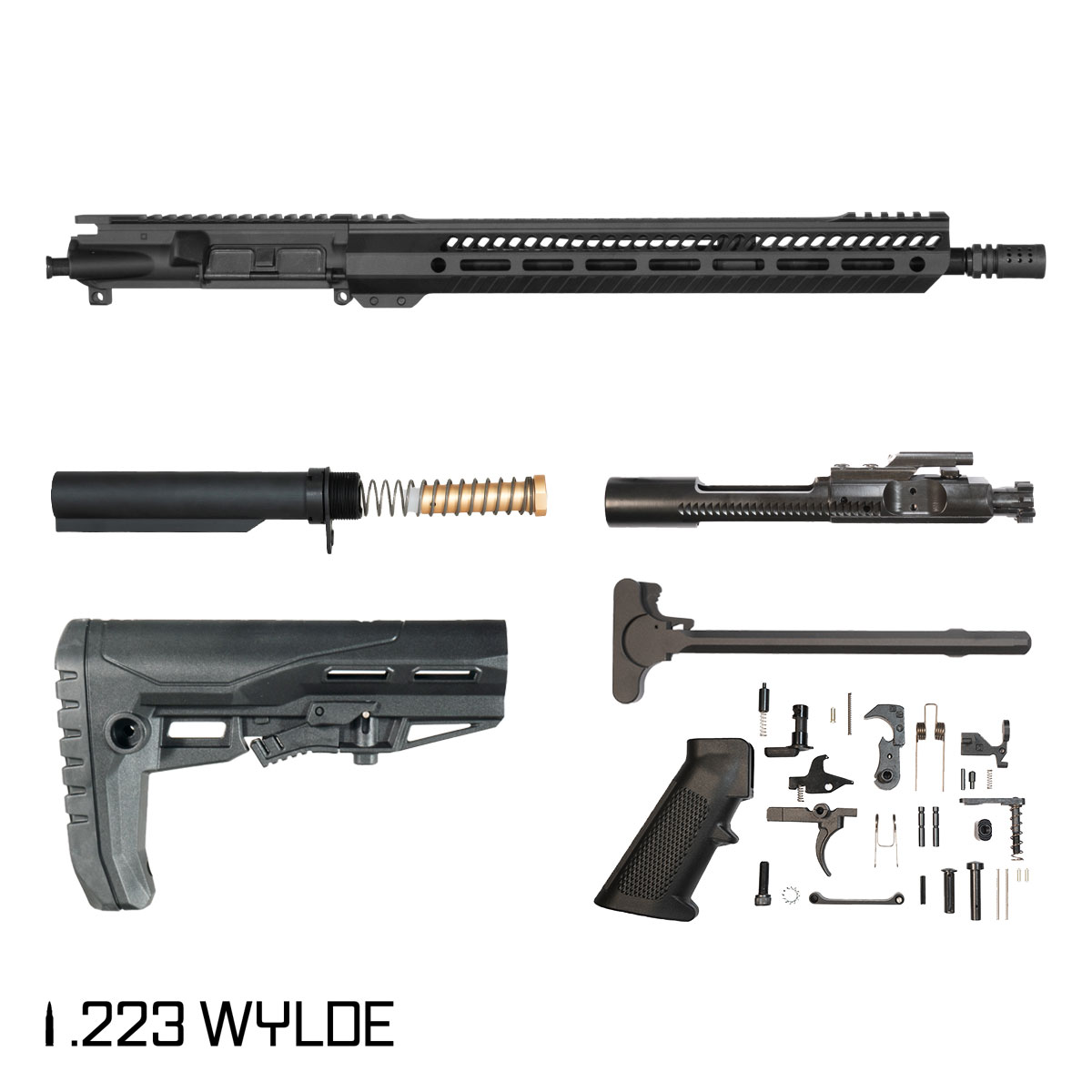 Davidson Defense High Tide 16.5-inch Mid-Gas 1:7 .223 Wylde AR-15 M-Lok Handguard Rifle Full Build Kit