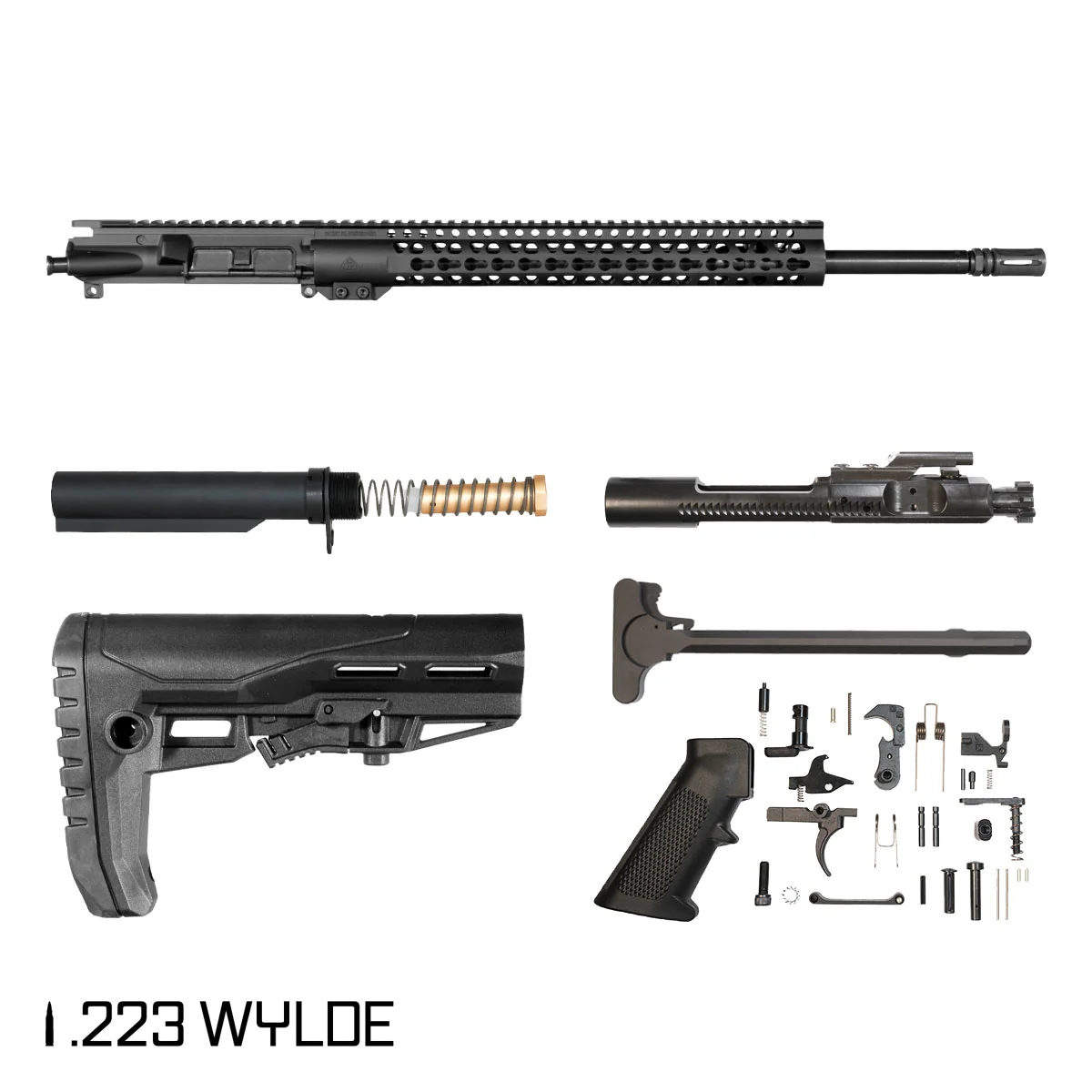 Davidson Defense Mako 20-inch Rifle-Gas 1:8 .223 Wylde AR-15 KeyMod Handguard Rifle Full Build Kit