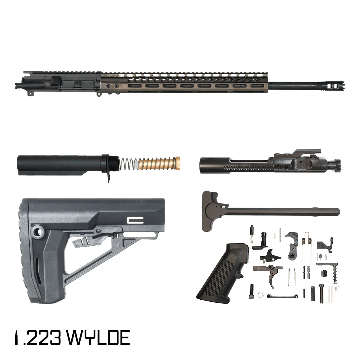 Davidson Defense Smokey 20-inch Rifle-Gas 1:8 .223 Wylde AR-15 M-Lok Handguard Rifle Full Build Kit