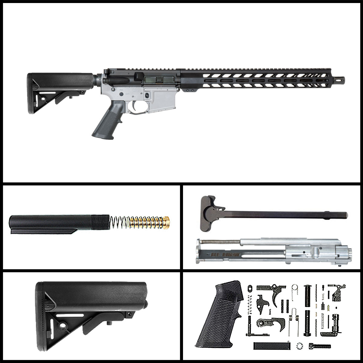 Davidson Defense 'Flowerstone' 16-inch AR-15 .22 LR Rifle Full Build Kit