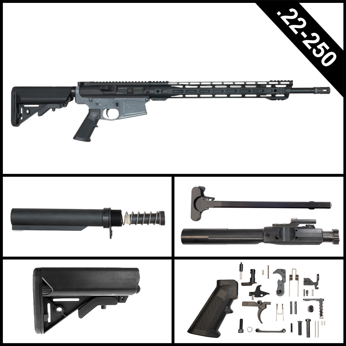 Davidson Defense Beacon Seeker 20-inch LR-308 22-250 Rifle Full Build Kit