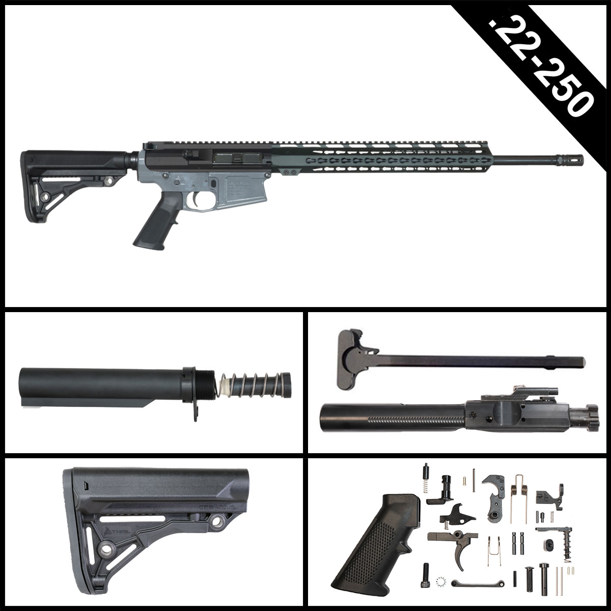Davidson Defense Cave-Crasher 20-inch LR-308 22-250 Rifle Full Build Kit