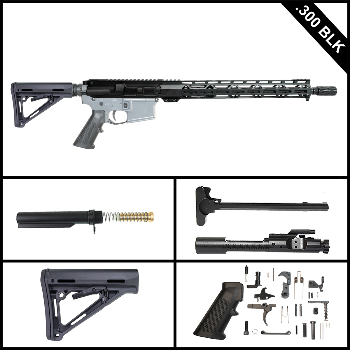 Davidson Defense Helcaraxe 16-inch AR-15 .300 BLK Rifle Full Build Kit