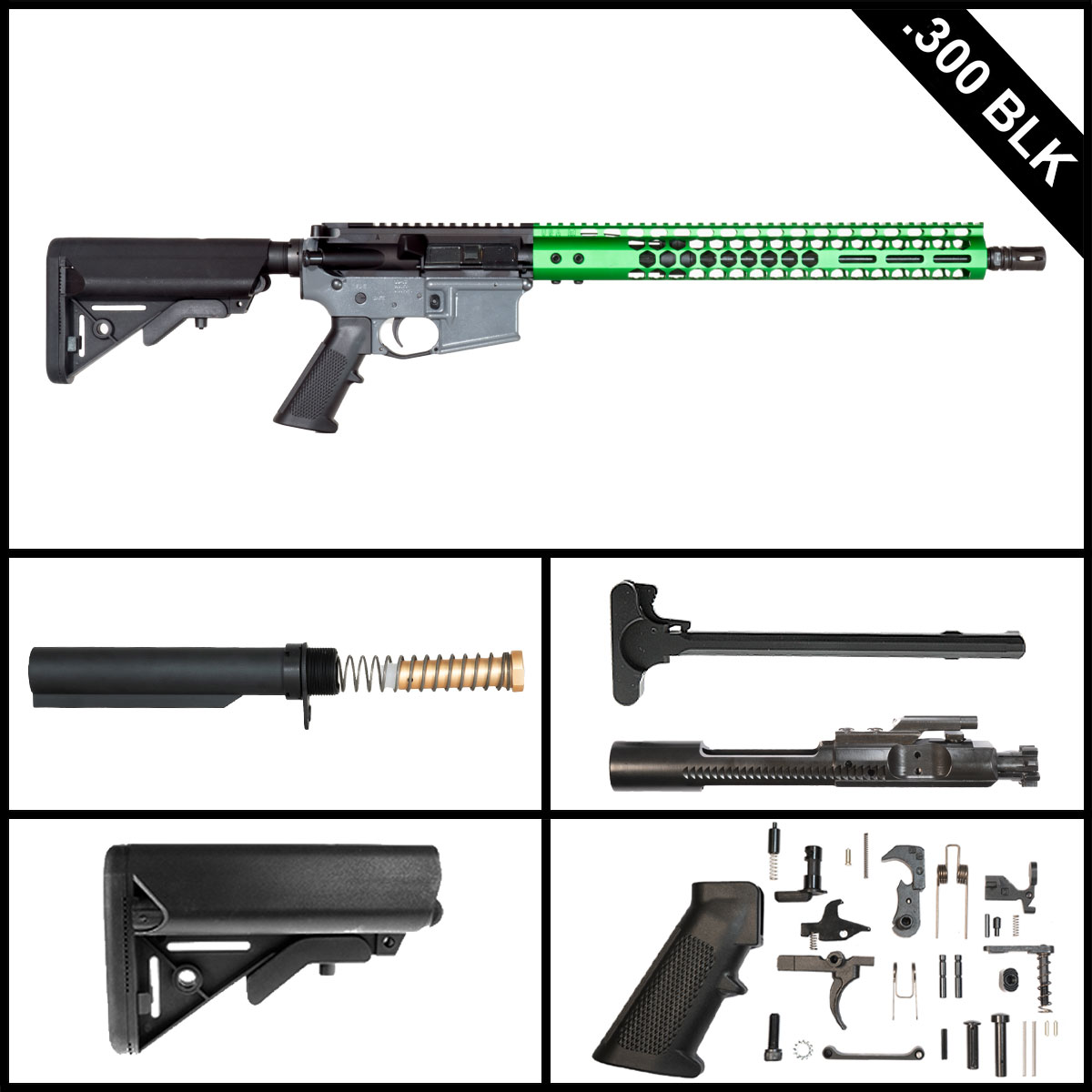 Davidson Defense Toxic Wraith 16-inch AR-15 .300 BLK Rifle Full Build Kit