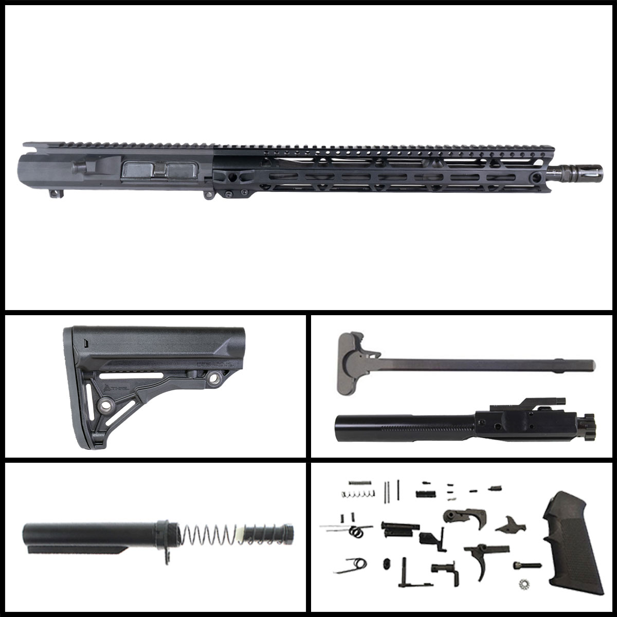 MMC 'Tarnished Expectations' 16-inch LR-308 .308 Win Phosphate Rifle Full Build Kit