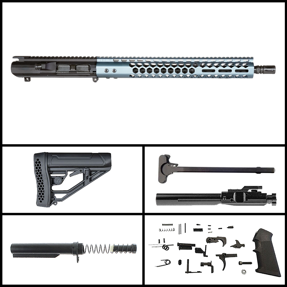 'Jet Speed' 16-inch AR-15 .308 WIN Phosphate Rifle Full Build Kit