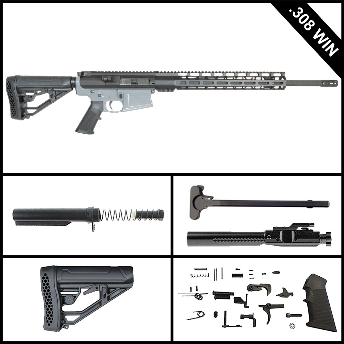 Davidson Defense Warg Pack 20-inch LR-308 .308 Win Rifle Full Build Kit