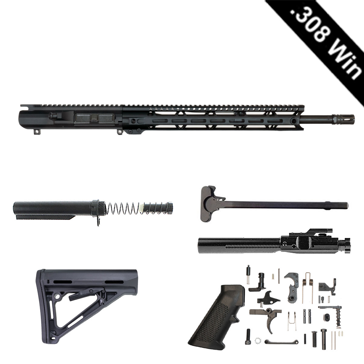 Davidson Defense ECHO-XVIII 18-inch LR-308 .308 Win Rifle Full Build Kit