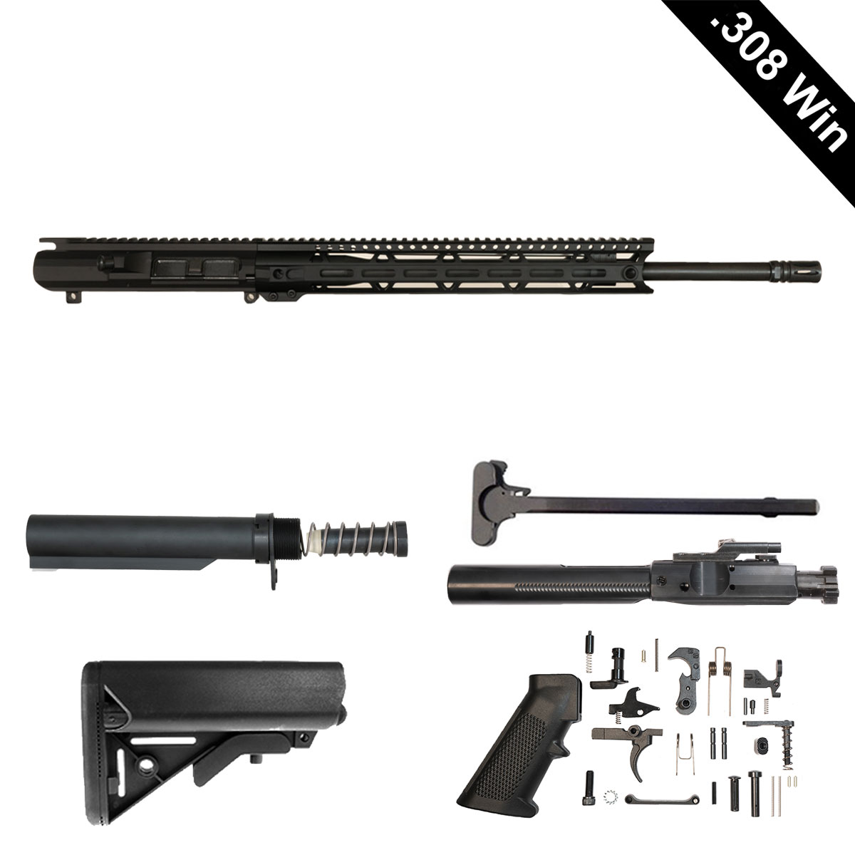 Davidson Defense Fang 20-inch Rifle-Gas .308 Win LR-308 Rifle Full Build Kit