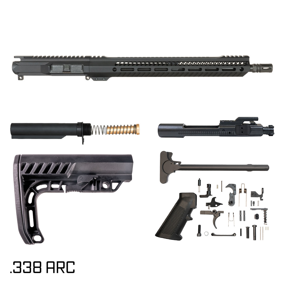 Davidson Defense Ronin Competition 16-Inch .338 ARC Kit | 1:8 Twist, Carbine-Length Gas, M-LOK
