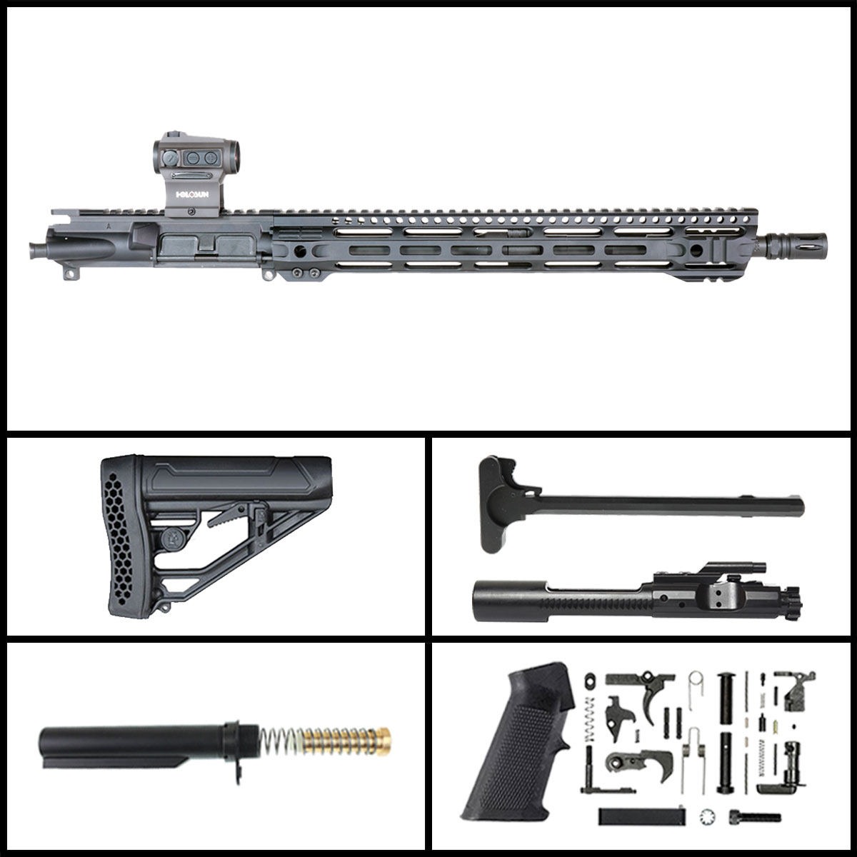 Davidson Defense 'Fading Wishes w/ Holosun Micro Red Dot' 16-inch AR-15 .350 Legend Phosphate Rifle Full Build Kit