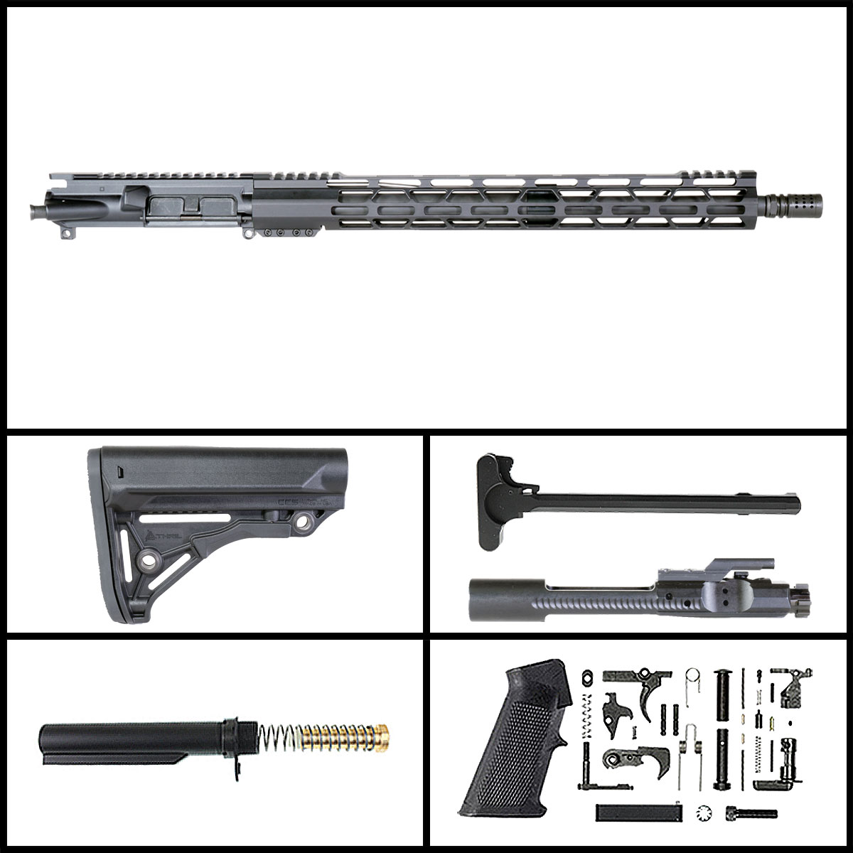 DD 'Chaos Ultima' 18-inch AR-15 .450 Bushmaster Phosphate Rifle Full Build Kit