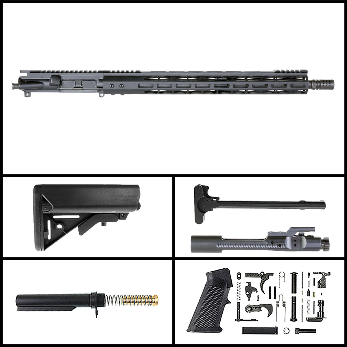 DD 'Lightfall' 18-inch AR-15 .223 Wylde Phosphate Rifle Full Build Kit