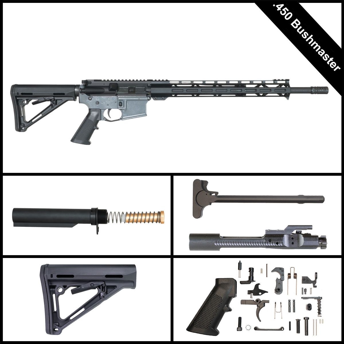 Davidson Defense Frostfang 18-inch AR-15 .450 Bushmaster Rifle Full Build Kit
