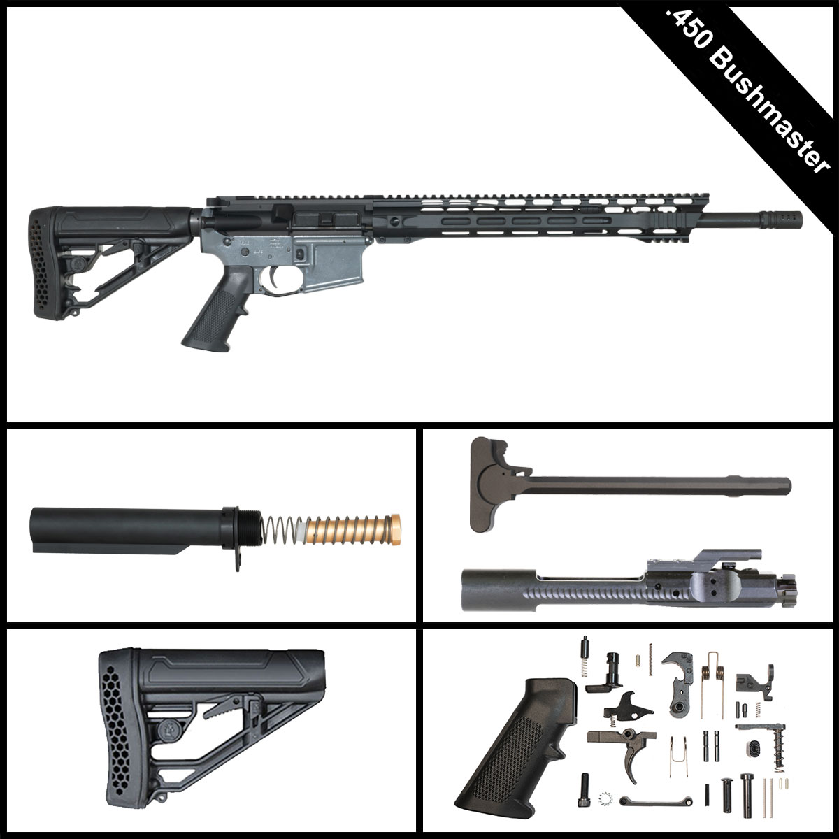 Davidson Defense Starfall 18-inch AR-15 .450 Bushmaster Rifle Full Build Kit