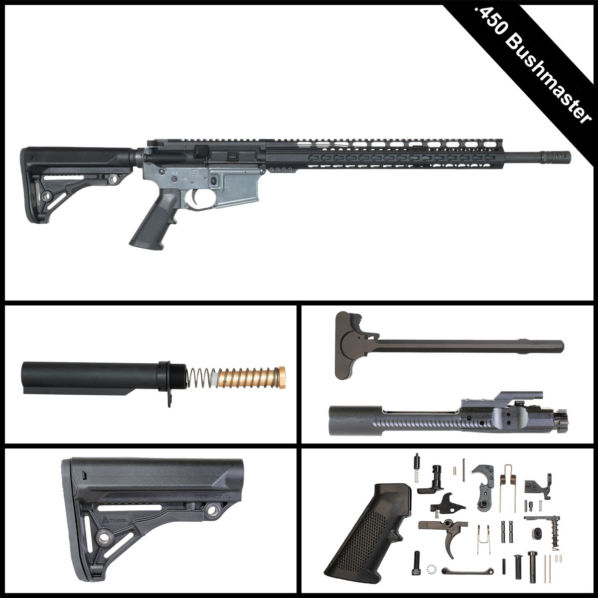 Davidson Defense Glassbreaker 18-inch AR-15 .450 Bushmaster Rifle Full Build Kit