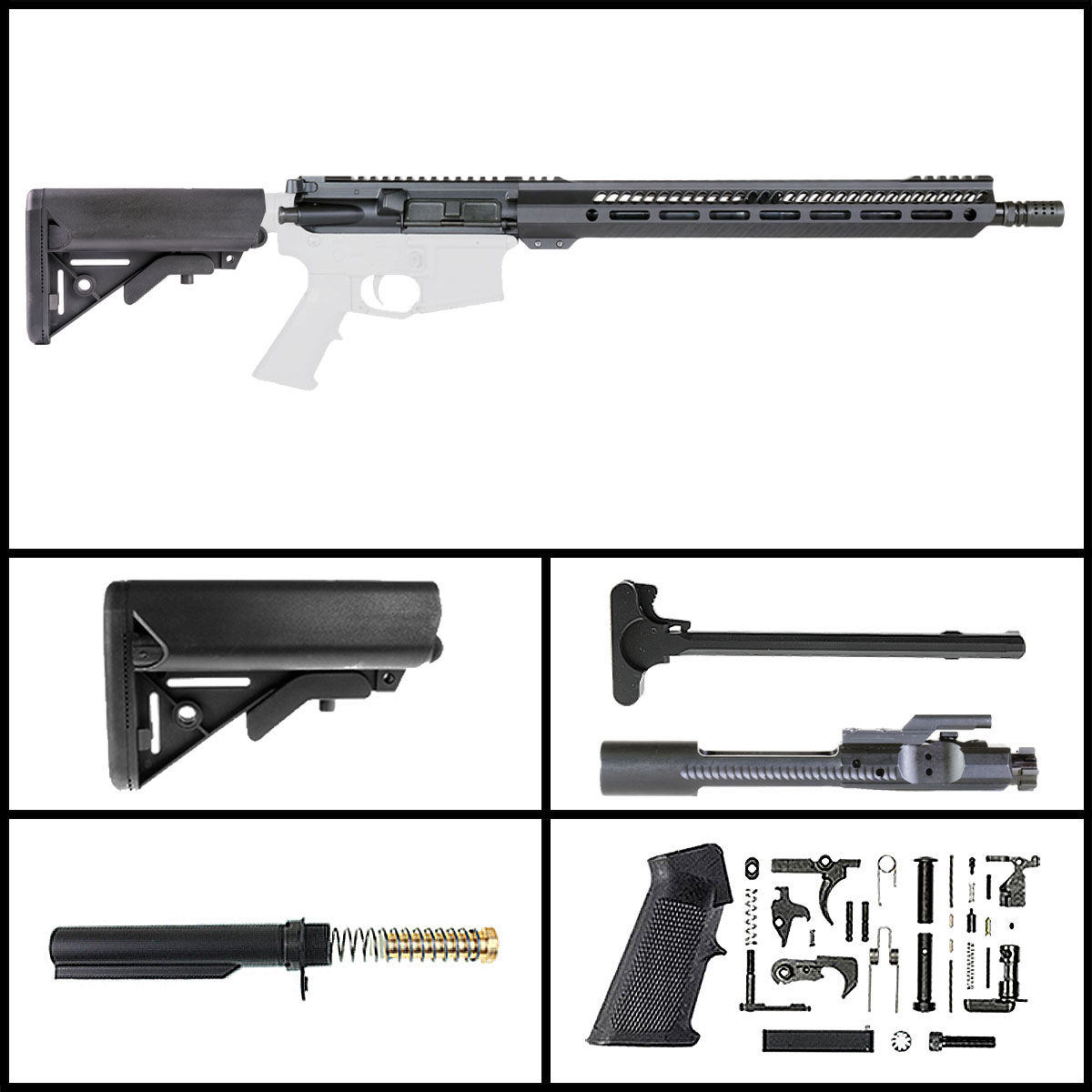 DD 'Breakneck' 16-inch AR-15 .458 SOCOM Nitride Rifle Full Build Kit