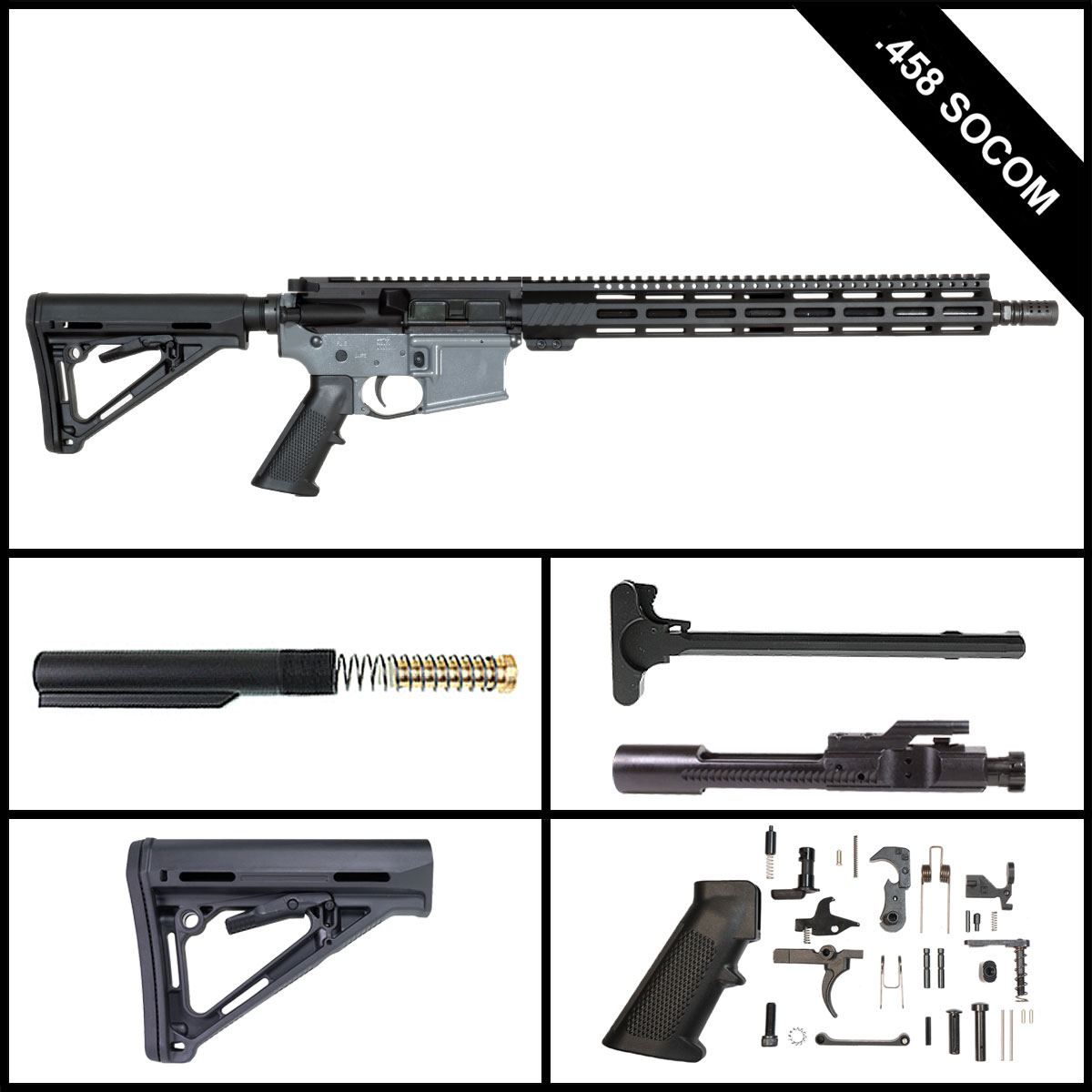 Davidson Defense Tengwar 16-inch AR-15 .458 SOCOM Rifle Full Build Kit