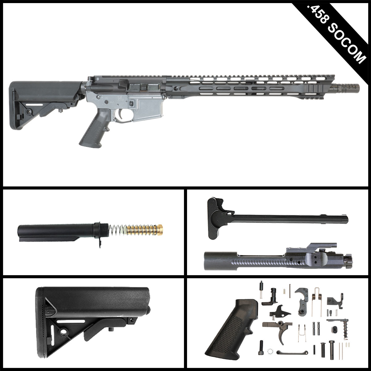 Davidson Defense First Act 16-inch AR-15 .458 SOCOM Rifle Full Build Kit