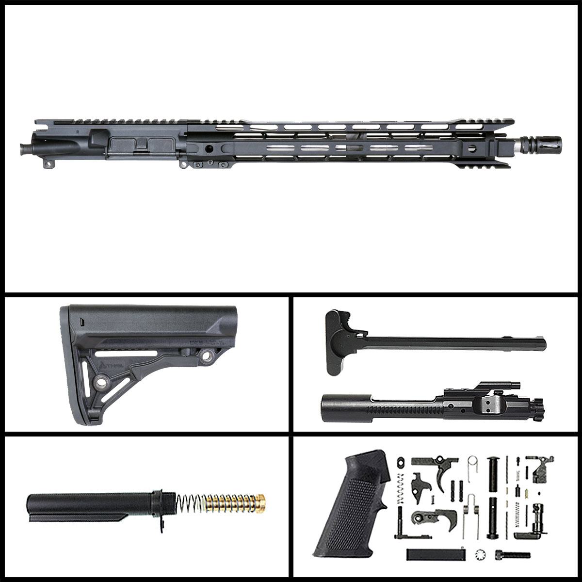 DD 'Miscalculated Risk' 16-inch AR-15 5.56 NATO Stainless Rifle Full Build Kit