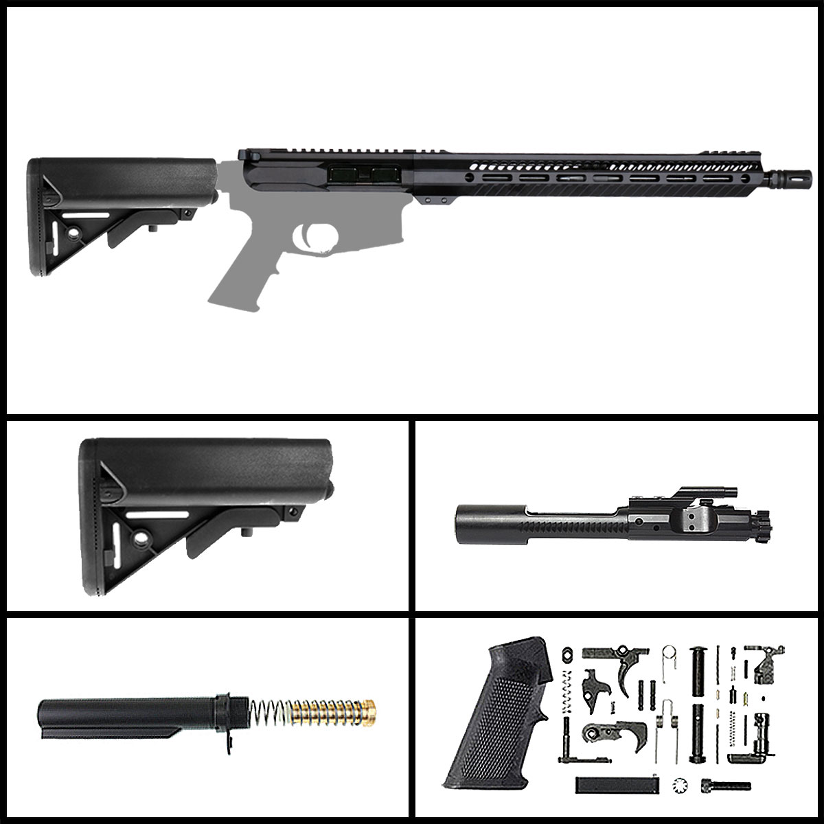 Davidson Defense 'Endgame' 16-inch AR-15 5.56 NATO Phosphate Rifle Full Build Kit