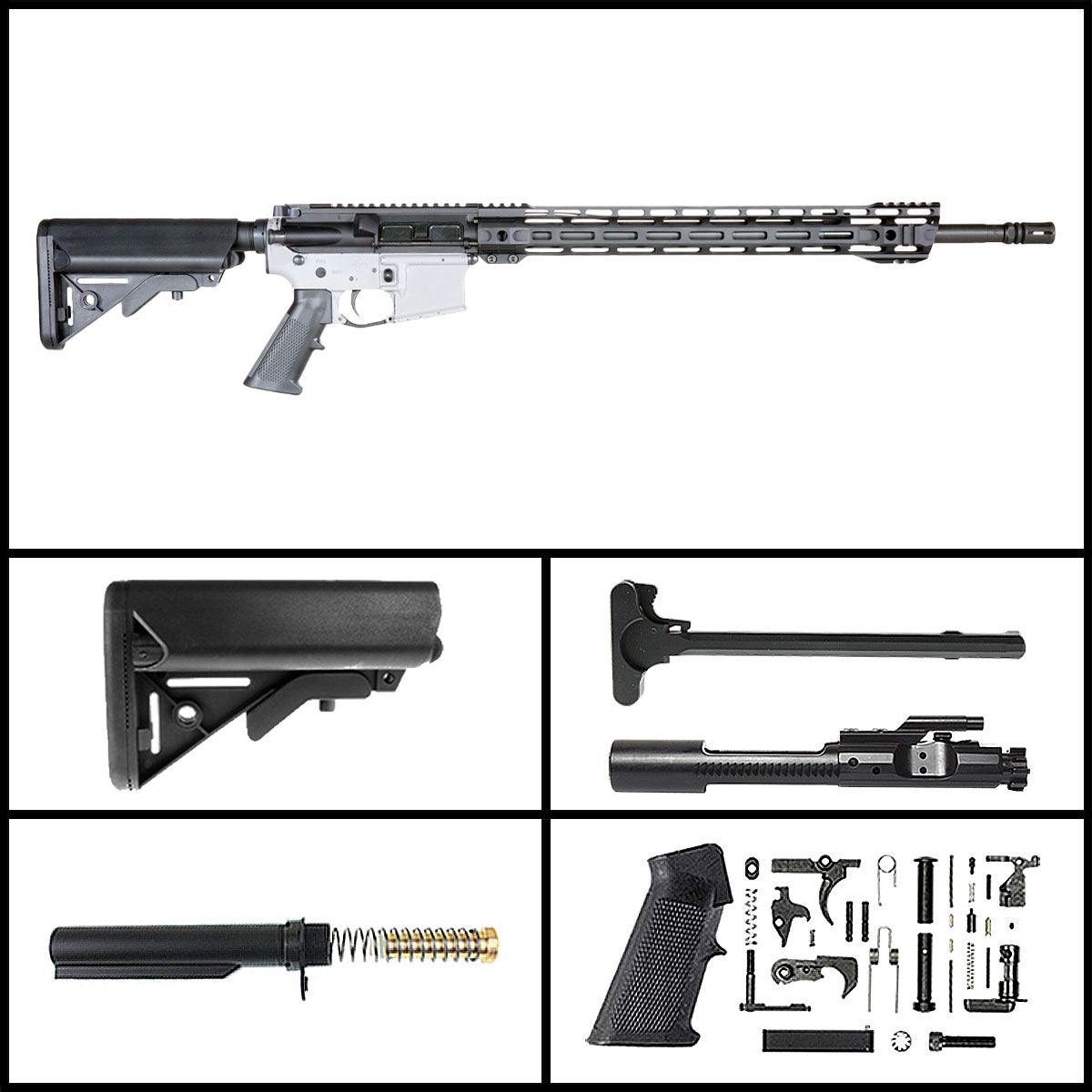 Davidson Defense 'Dancing Brass' 20-inch AR-15 5.56 NATO Phosphate Rifle Full Build Kit