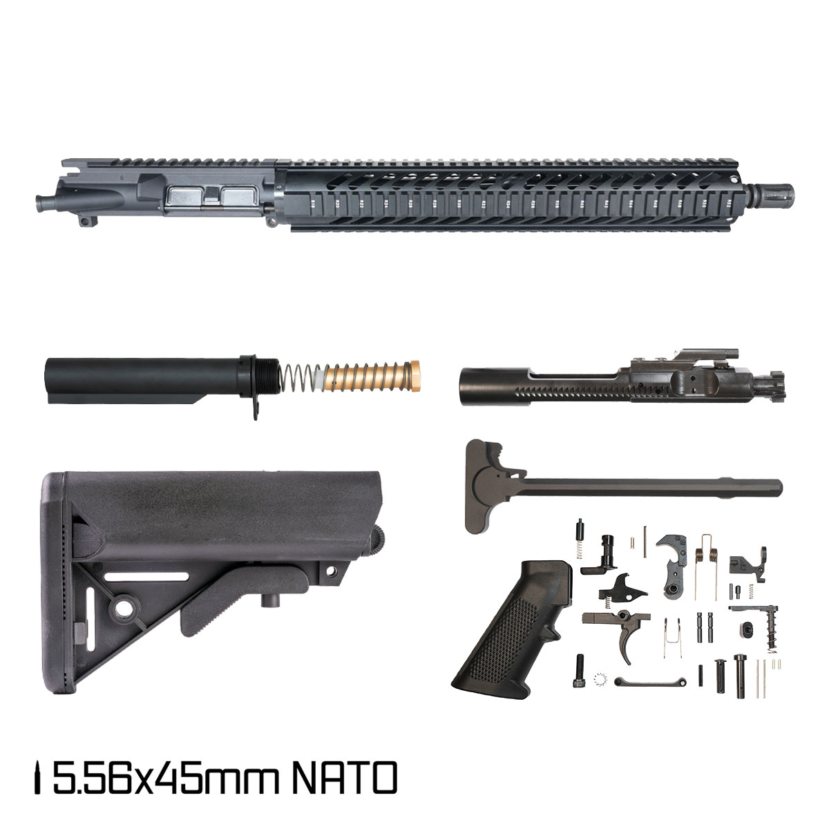  Davidson Defense 'Avalanche' 16-inch AR-15 5.56 NATO Nitride Rifle Full Build Kit