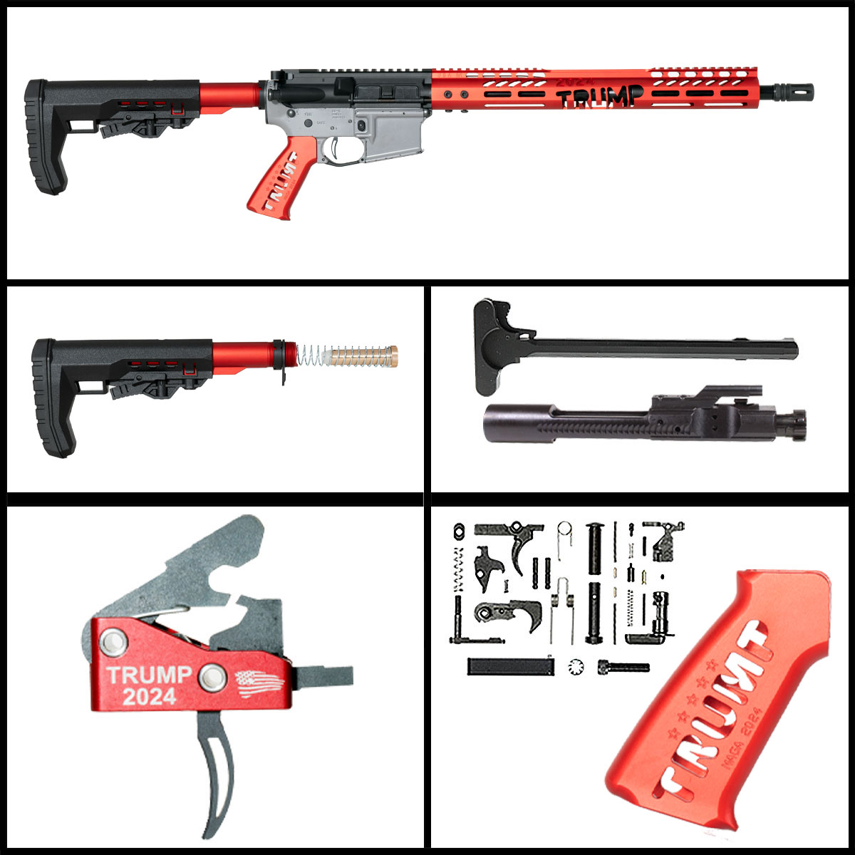 Davidson Defense 'MAGA Light-Red w/JMT Saber Trigger' 16.5-inch AR-15 5 ...