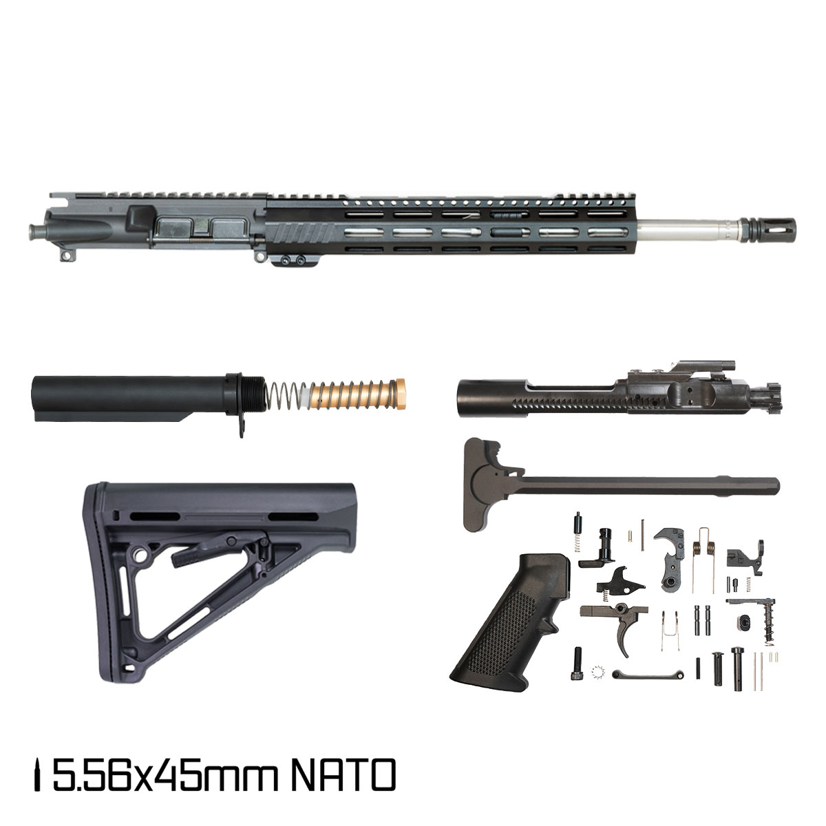 Davidson Defense Aegis Lightweight 16-inch Carbine-Gas 1:8 5.56 NATO AR-15 Freefloat M-Lok Handguard Rifle Full Build Kit