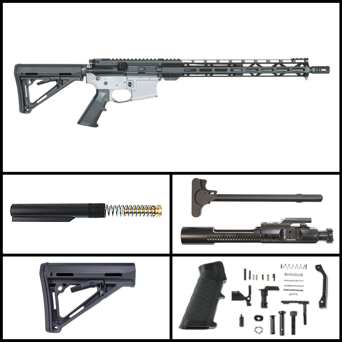  Show Stopper 16.5-inch AR-15 5.56 NATO Drop In Trigger Ready Rifle Full Build Kit
