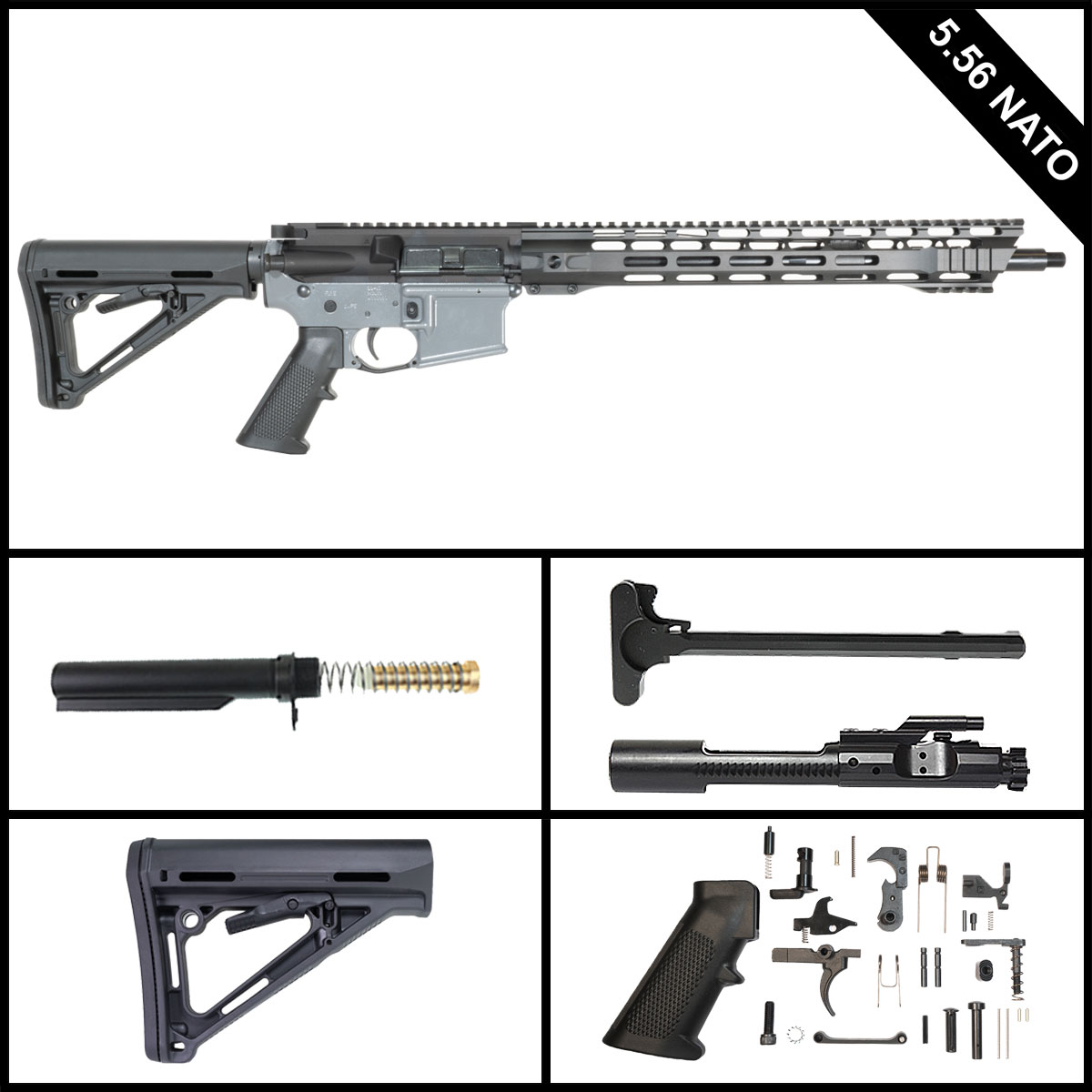 Davidson Defense Falas (Suppressor Ready) 16.5-inch AR-15 5.56 NATO Rifle Full Build Kit