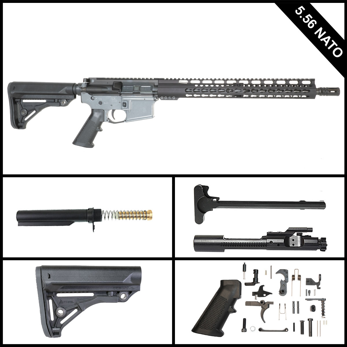Davidson Defense Shout of Power 16-inch AR-15 5.56 NATO Rifle Full Build Kit