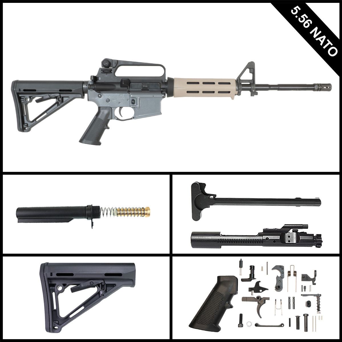 Davidson Defense Aldarion 16-inch AR-15 5.56 NATO Rifle Full Build Kit