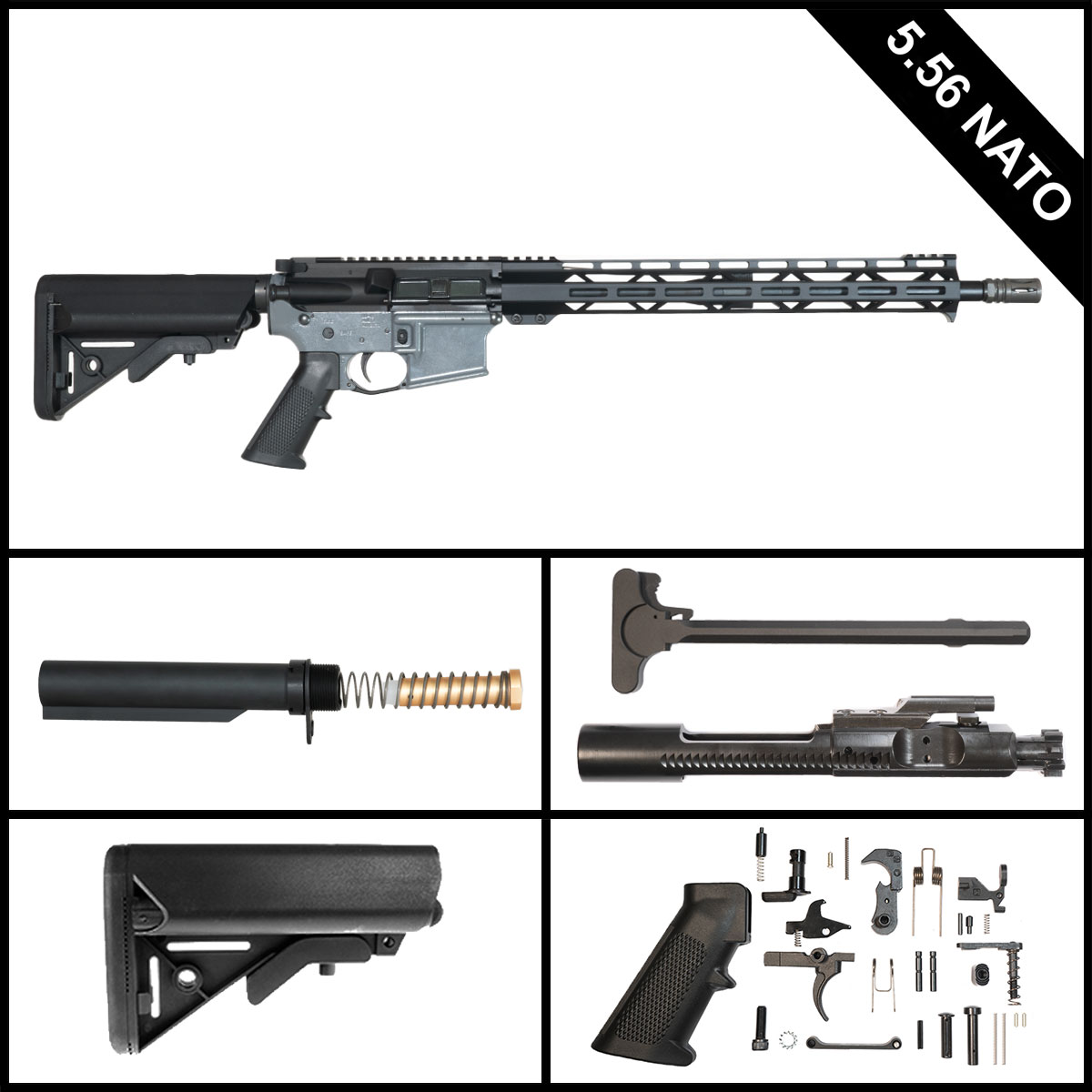 Davidson Defense Shadow Protocol 16-inch AR-15 5.56 NATO Rifle Full Build Kit