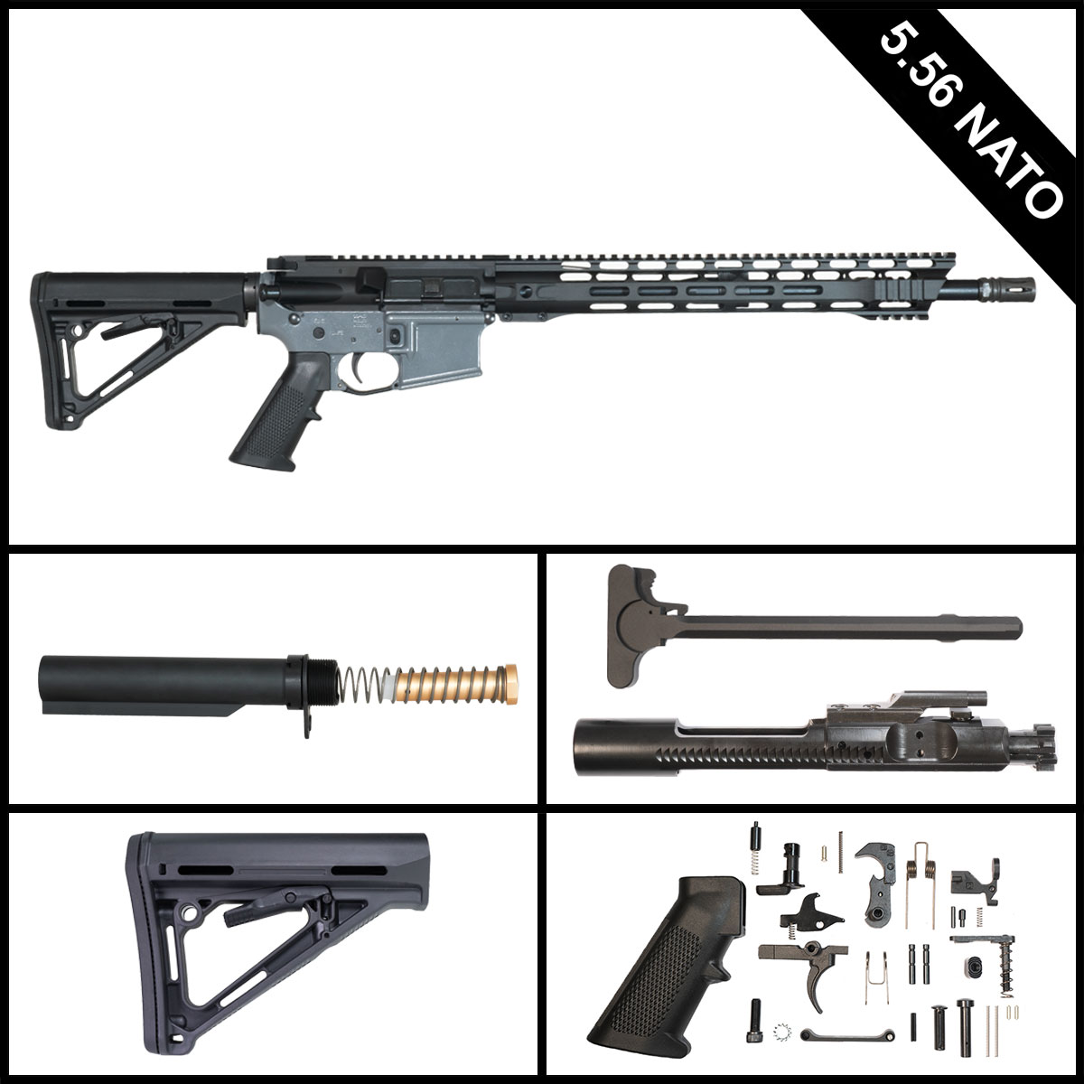 Davidson Defense Nightbane 16-inch AR-15 5.56 NATO Rifle Full Build Kit