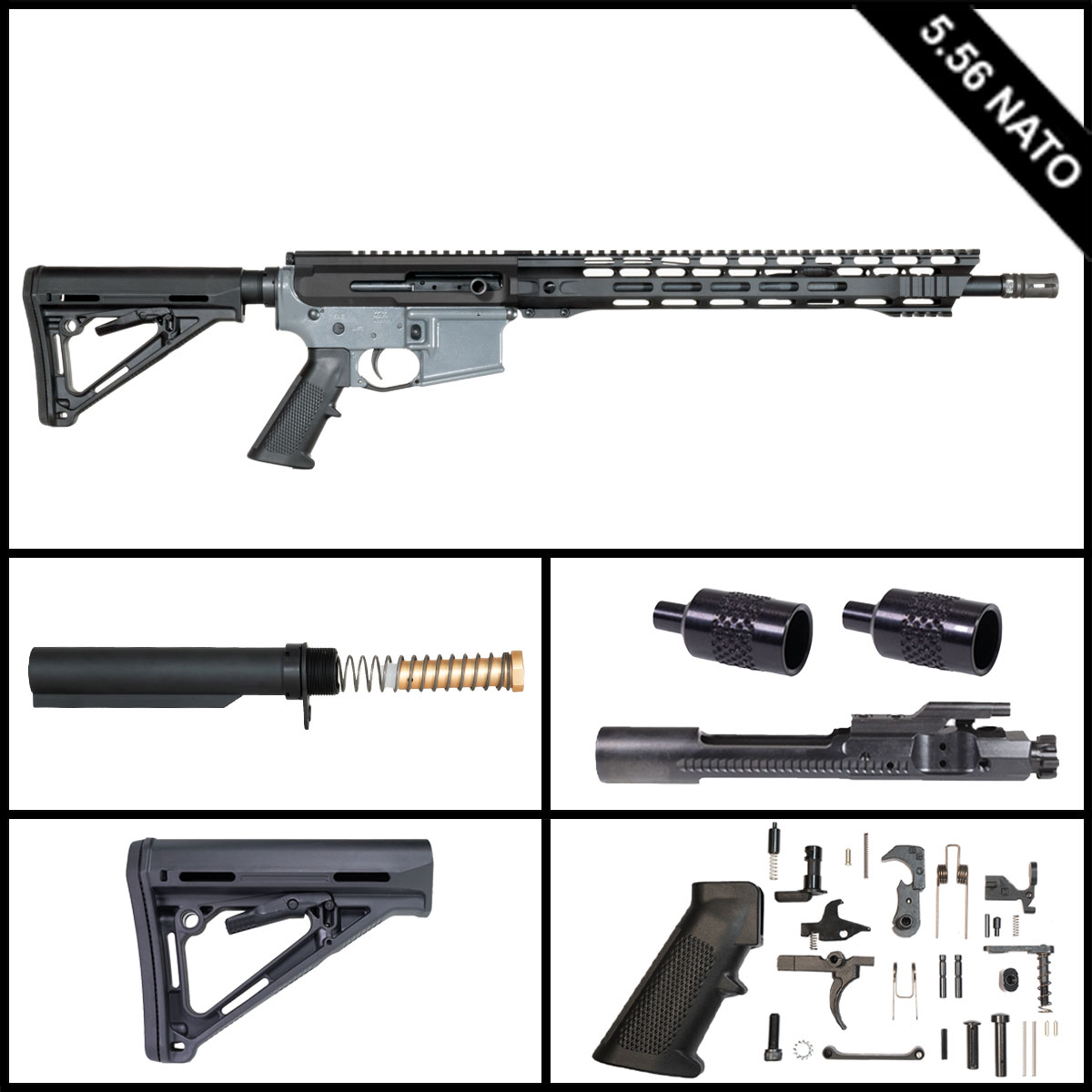 Davidson Defense Side Show 16.5-inch AR-15 5.56 NATO Rifle Full Build Kit