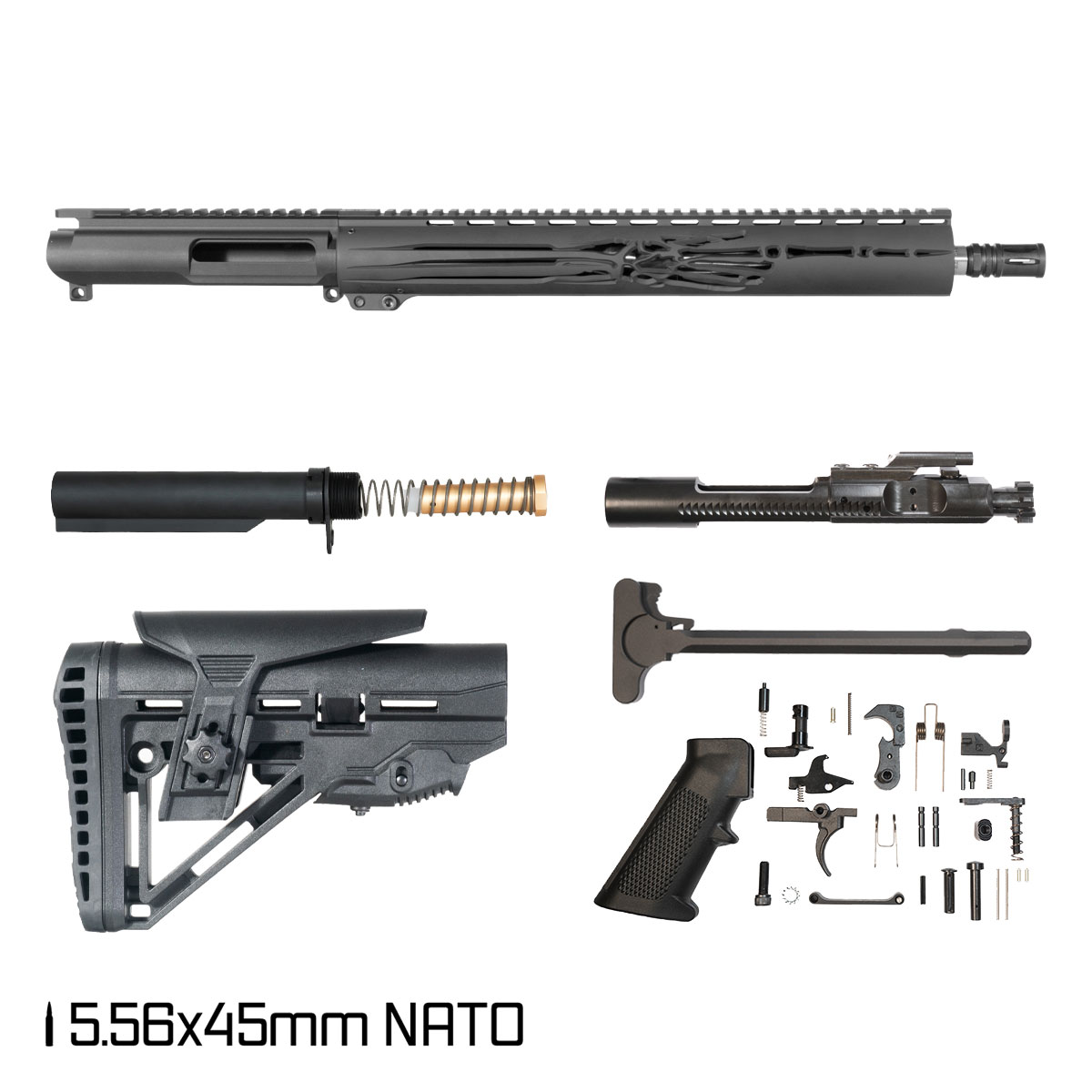 Davidson Defense Undertaker 16-inch Carbine-Gas 1:8 5.56 NATO AR-15 Freefloat M-Lok Handguard Rifle Full Build Kit