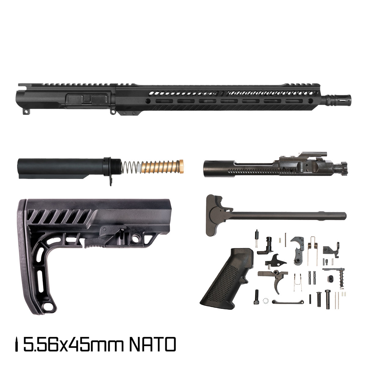 Davidson Defense Ronin Competition 16-inch Carbine-Gas 1:8 5.56 NATO AR-15 M-Lok Rifle Full Build Kit