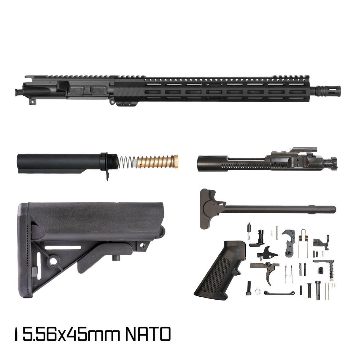 Davidson Defense Aegis Lightweight 16-inch Carbine-Gas 1:8 5.56 NATO AR-15 M-Lok Rifle Full Build Kit