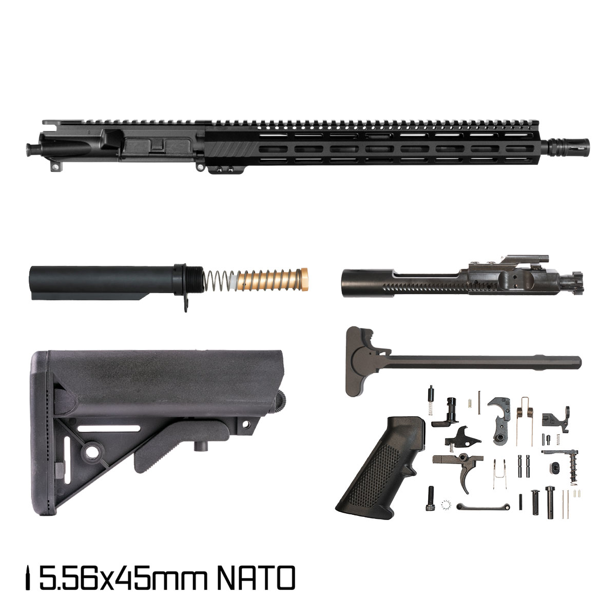 Davidson Defense Aegis 16-inch Carbine-Gas 1:8 5.56 NATO AR-15 M-Lok Handguard Rifle Full Build Kit