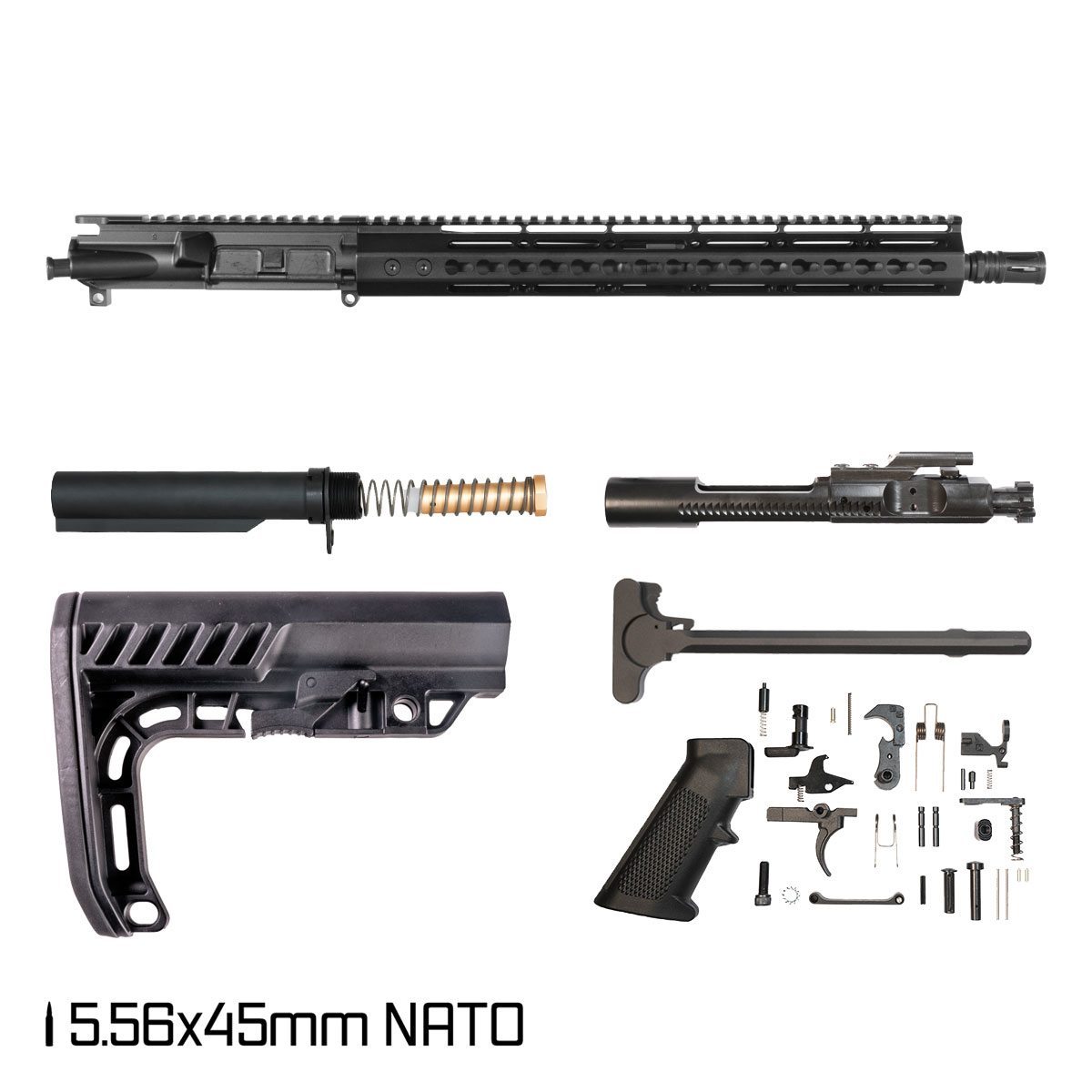 Davidson Defense Warden Duty 16-inch Carbine-Gas 1:8 5.56 NATO AR-15 KeyMod Rifle Full Build Kit