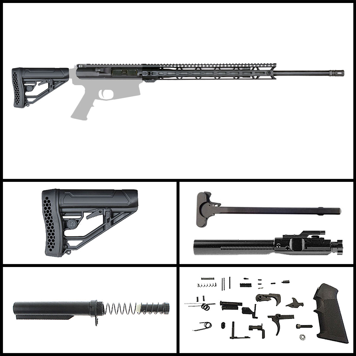 Davidson Defense 'Outreach' 24-inch LR-308 6.5 Creedmoor Nitride Rifle Full Build Kit