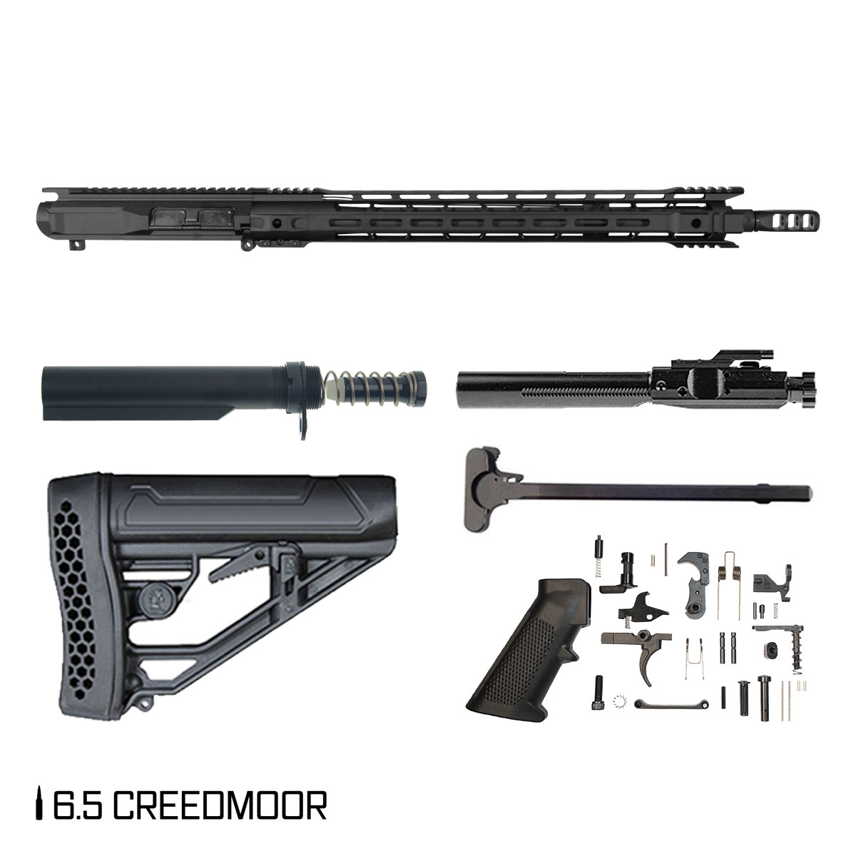 Davidson Defense Grazer 20-inch Rifle-Gas 1:8 6.5 Creedmoor AR-10 M-Lok Rifle Full Build Kit