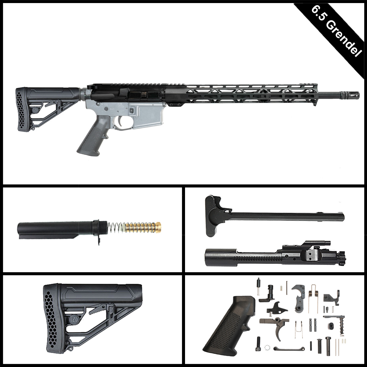 Davidson Defense Mandos 18-inch AR-15 6.5 Grendel Rifle Full Build Kit
