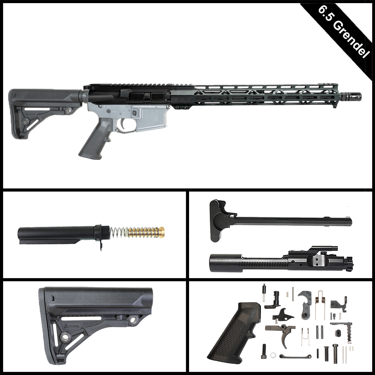 Davidson Defense Wethrin 16-inch AR-15 6.5 Grendel Rifle Full Build Kit