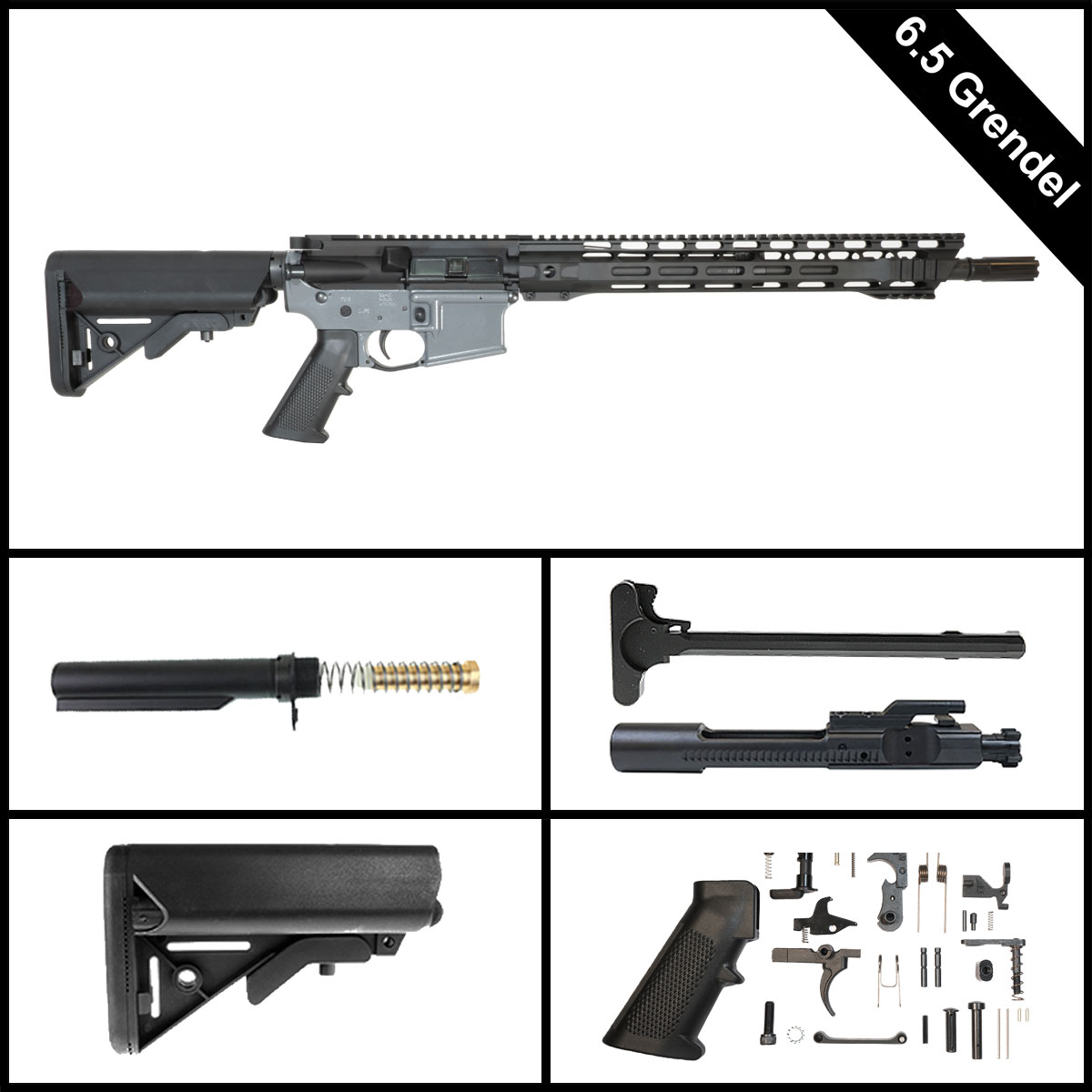 Davidson Defense Mithrin 16-inch AR-15 6.5 Grendel Rifle Full Build Kit