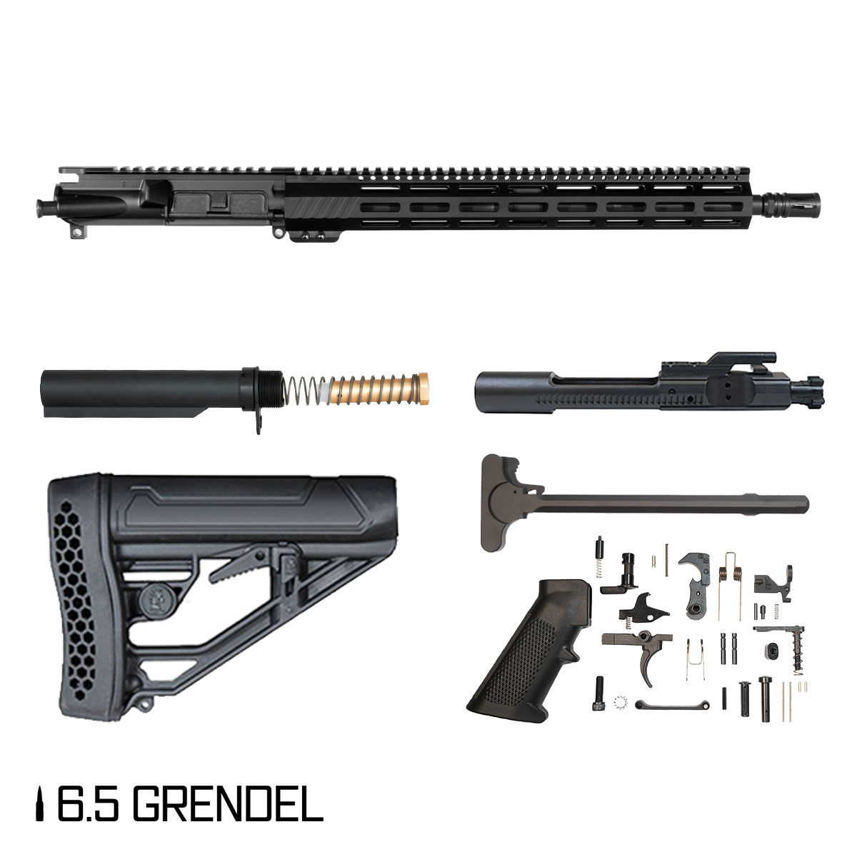 Davidson Defense Wyvern 16-inch Carbine-Gas 1:8 6.5 Grendel AR-15 M-Lok Handguard Rifle Full Build Kit