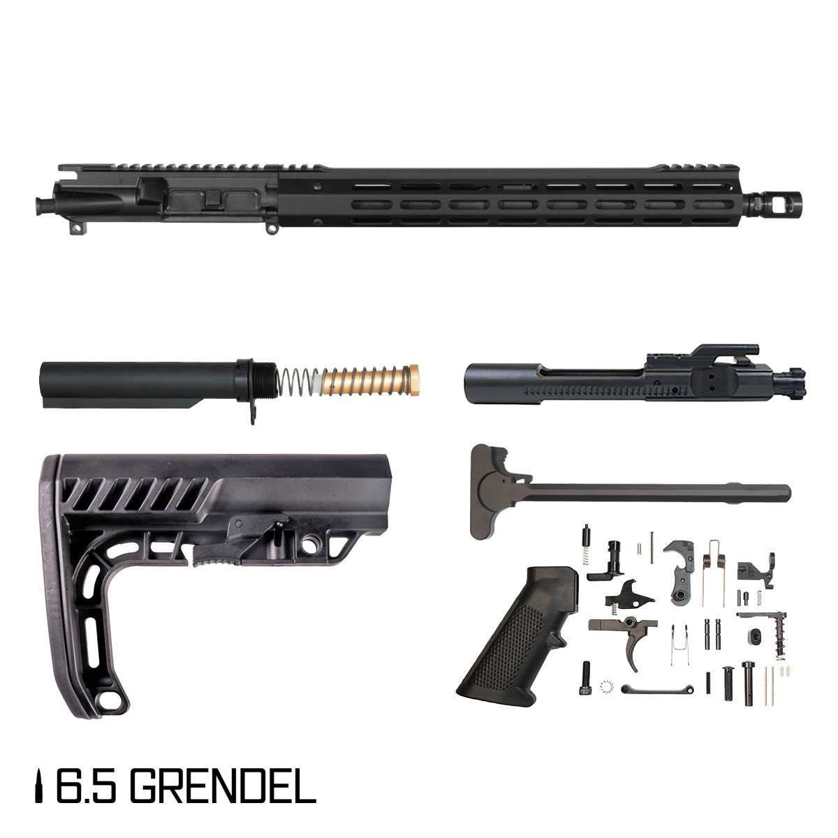 Davidson Defense Virex 16-inch Carbine-Gas 1:8 6.5 Grendel AR-15 M-Lok Handguard Rifle Full Build Kit