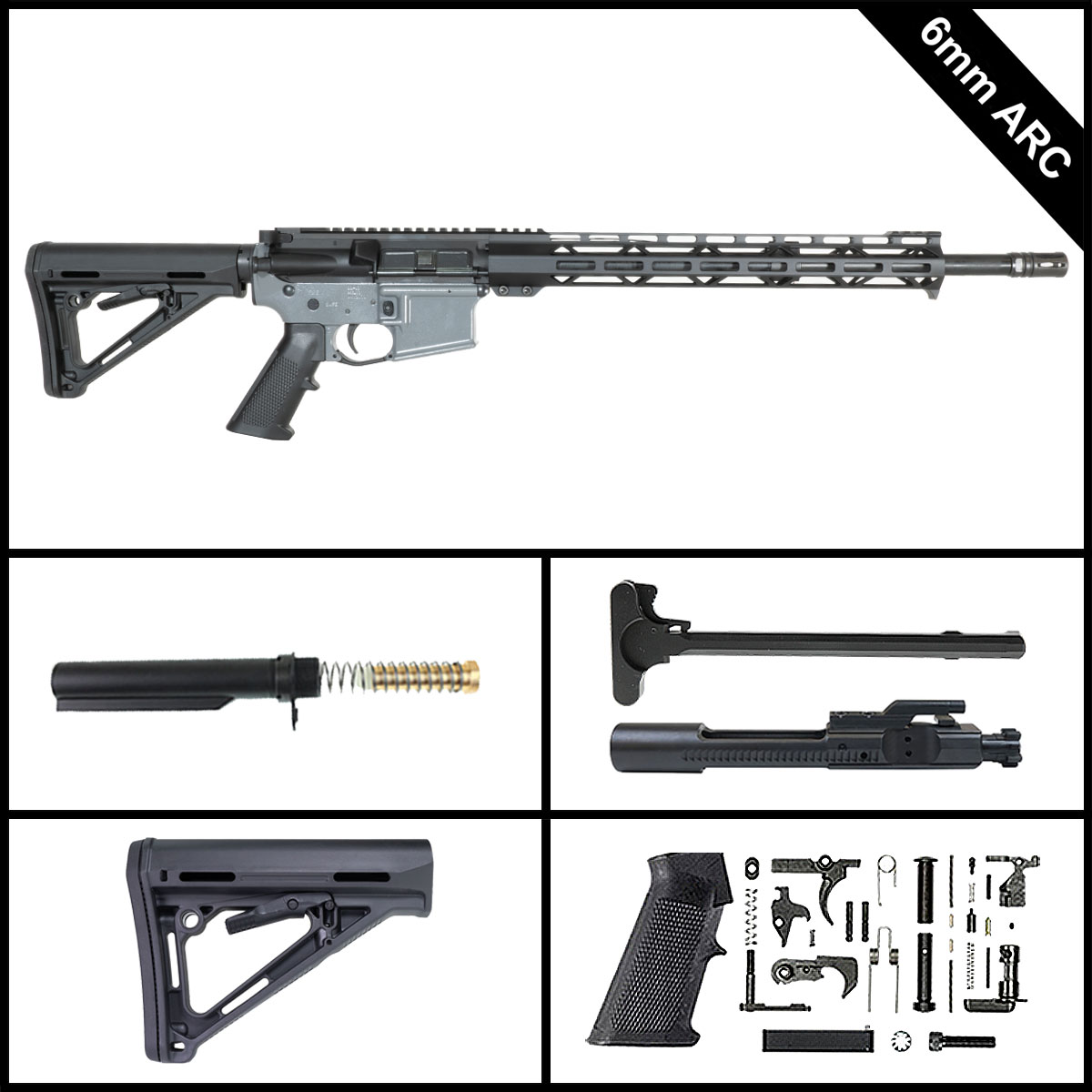 Davidson Defense Wall of Fire 18-inch AR-15 6MM ARC Rifle Full Build Kit
