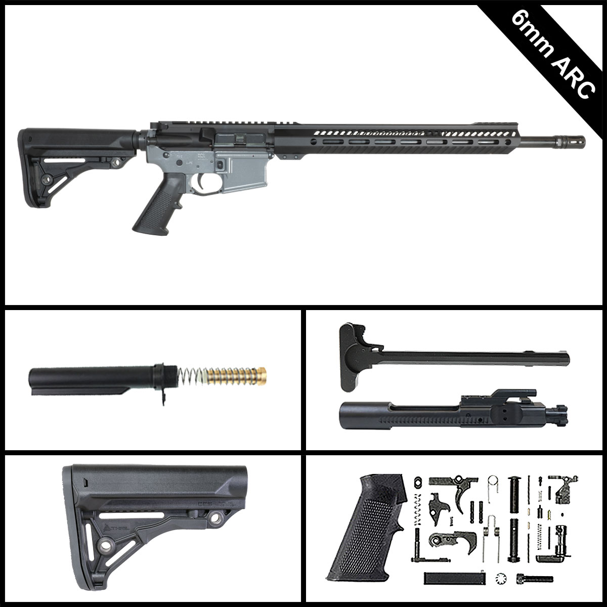 Davidson Defense Steel Alchemist 18-inch AR-15 6MM ARC Rifle Full Build Kit